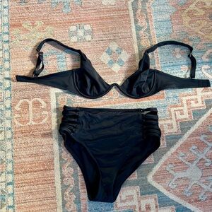Shade & Shore Black Bikini Set